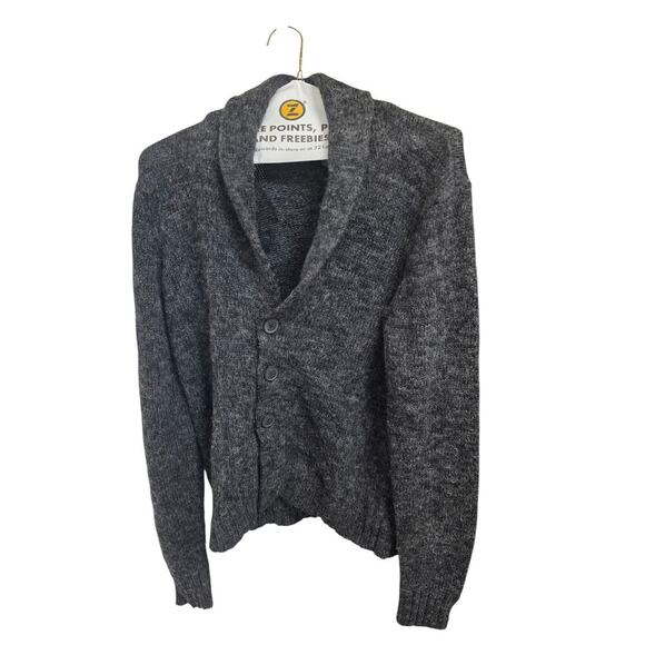 Kenneth Cole Reaction Gray Shawl Collar Cardigan – Men’s Small - Picture 1 of 5